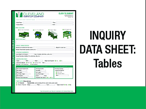Vibratory Tables Inquiry Data Sheet